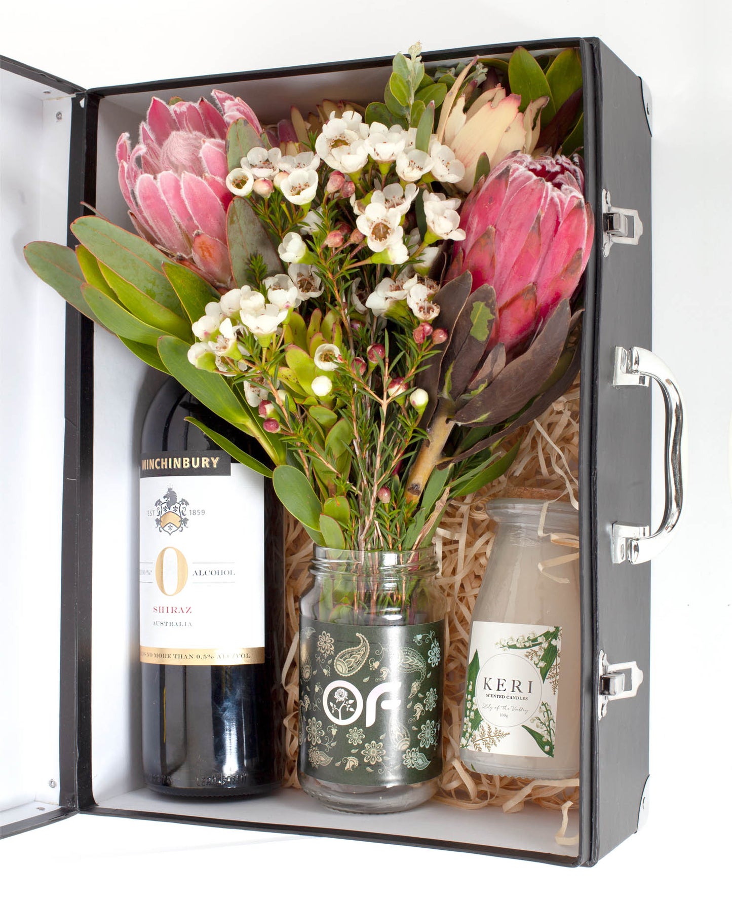 Elegance in Black- Flowers gift Set - Office Flower