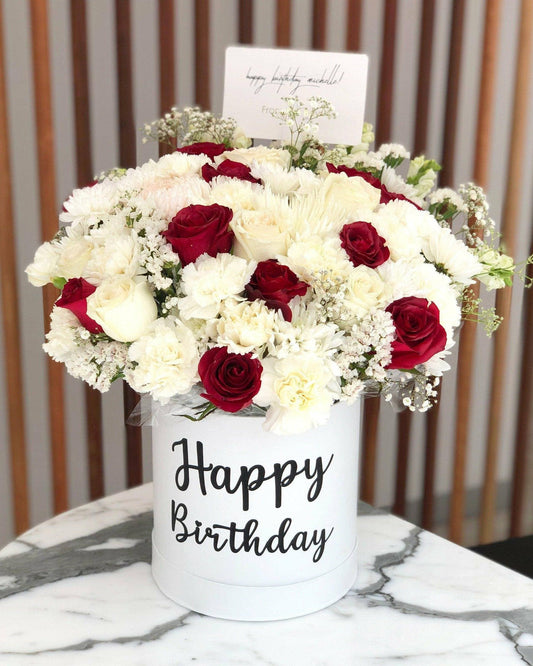 White and Red Blooms - Office Flower