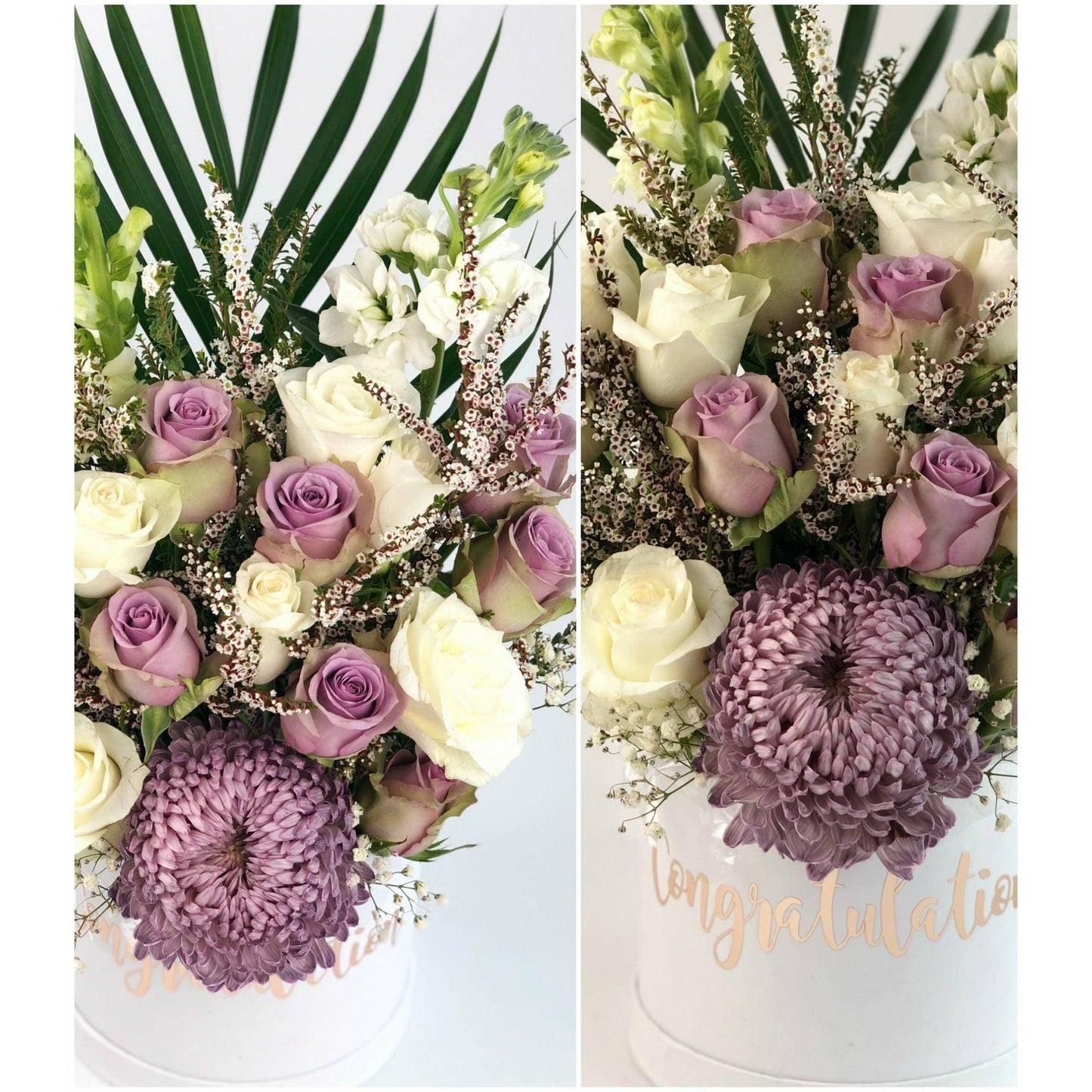 Purple and White Blooms - Office Flower