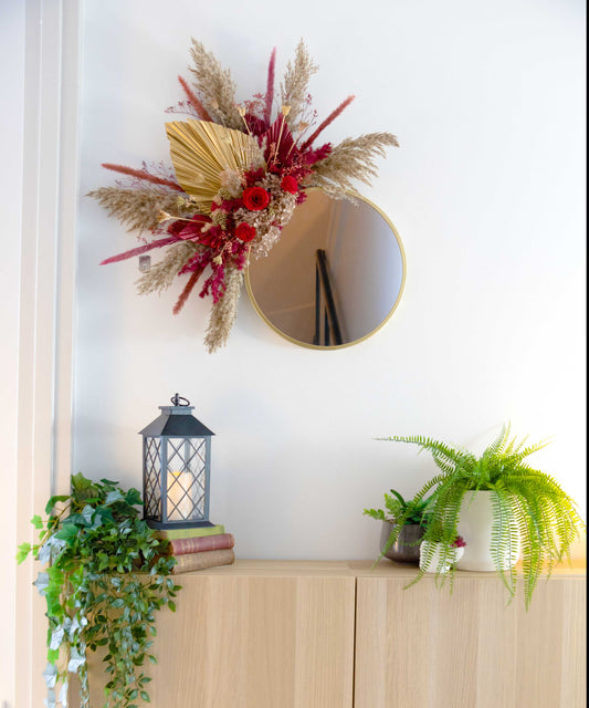 Celestial Night - Dried Flower Mirror - Office Flower