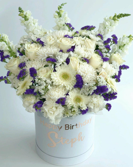 Blue and White Blooms - Office Flower