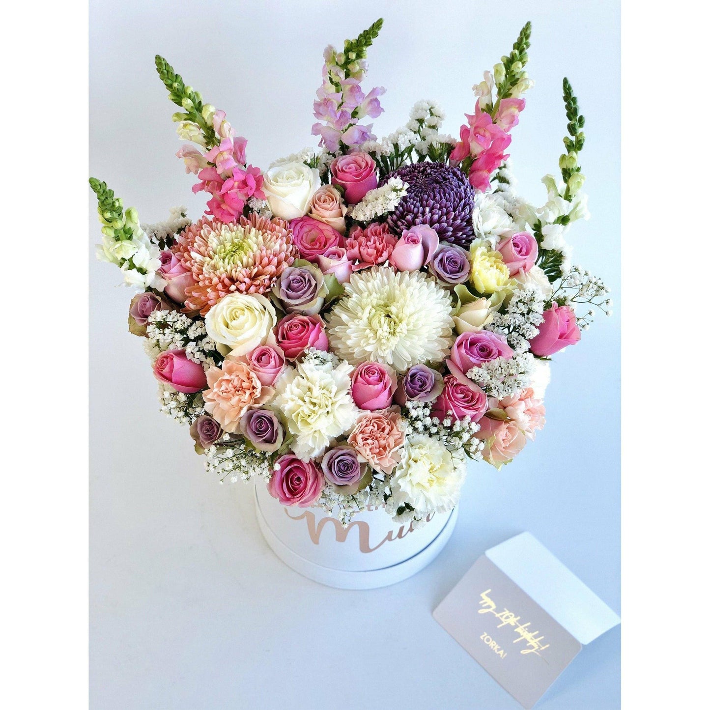 Bright Beauty | White, Purple, and Pink Blooms - Office Flower