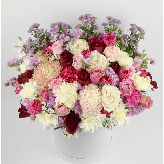 White, Red, Pink, Purple Blooms - Office Flower