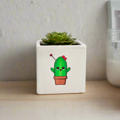 Plant potted desk decor