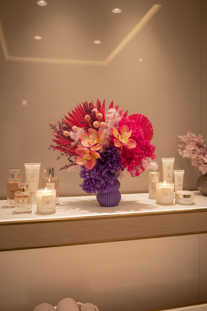 Dried flower arrangement decor for shop 