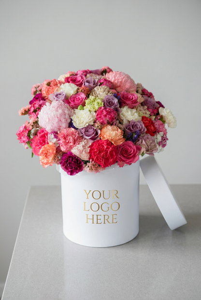 Medium Flower Box with Custom Logo