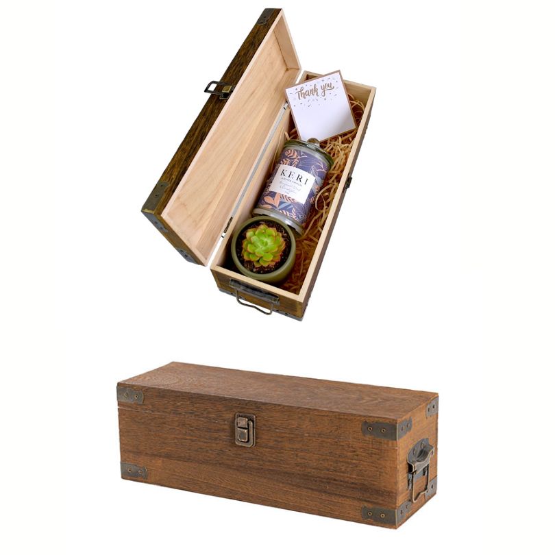 Candle and Succulent Gift Box - Office Flower