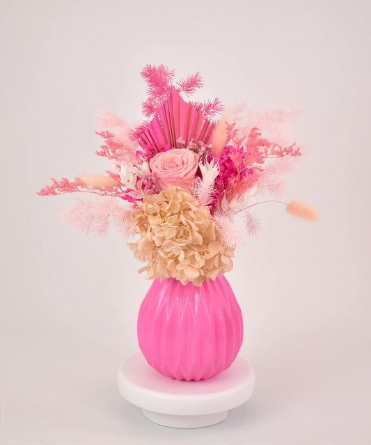 Dried Pink Flower Arrangement - Office Flower