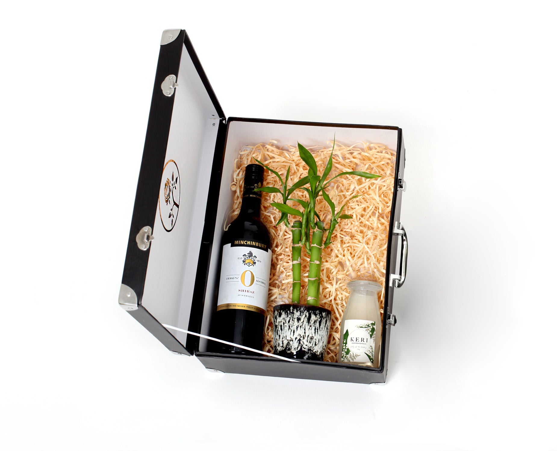 Elegance in Black- Lucky Bamboo Gift Set - Office Flower