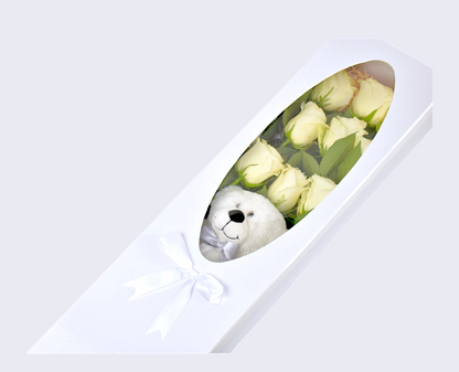 Premium White roses 