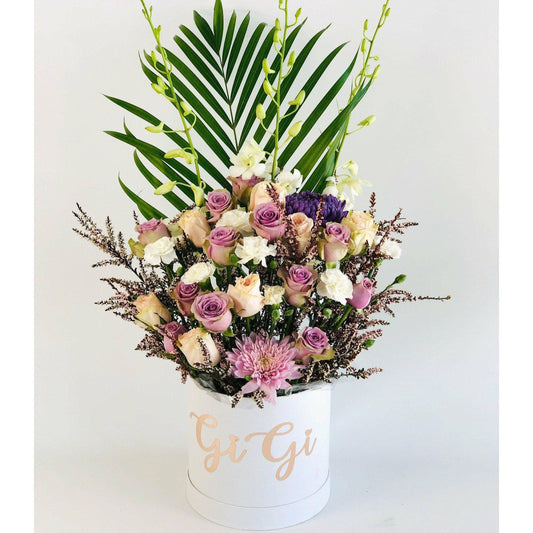 Purple and White Blooms - Office Flower