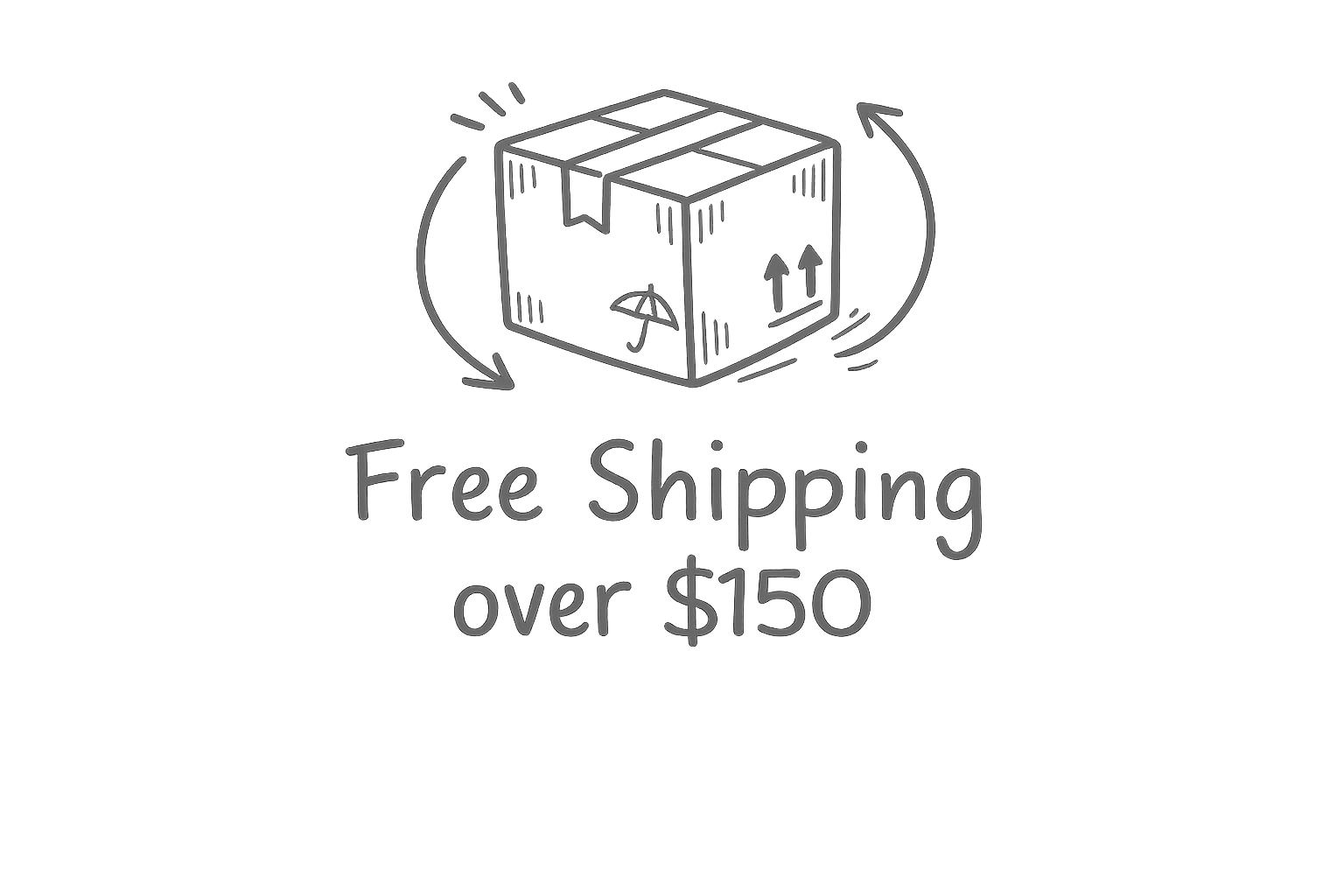 free shipping over 150