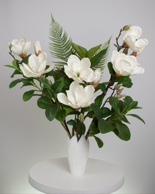 Artificial magnolia flower arrangement 
