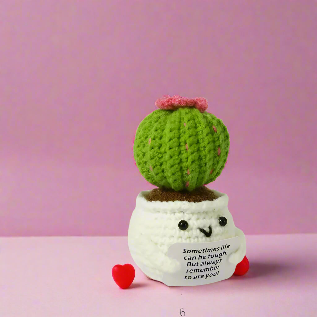 Handmade Knitted Cactus Toy 