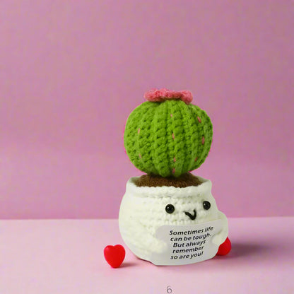 Handmade Knitted Cactus Toy 